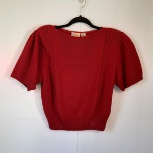 Vintage Liz Claiborne silk crop sweater